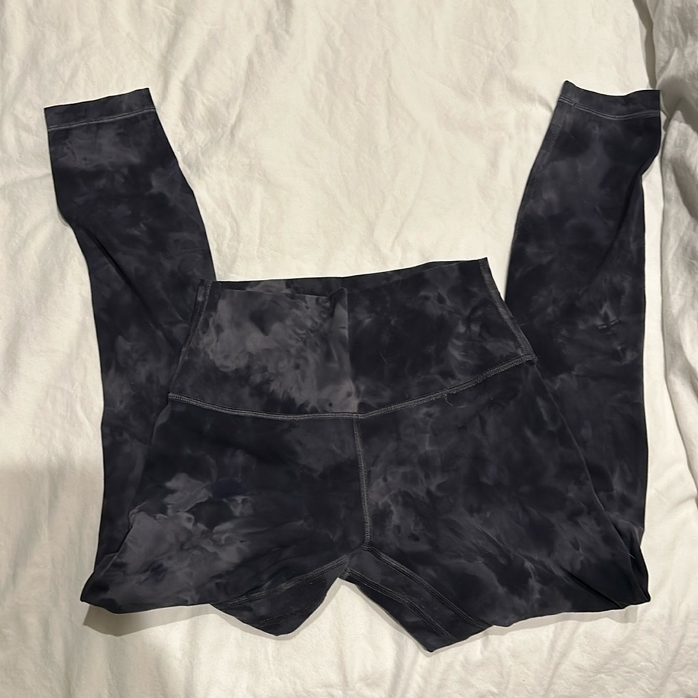 lululemon tie dye size 6 align leggings 25”
